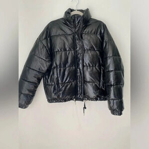 Zara Jacket Women’s Medium Black Puffer Coat